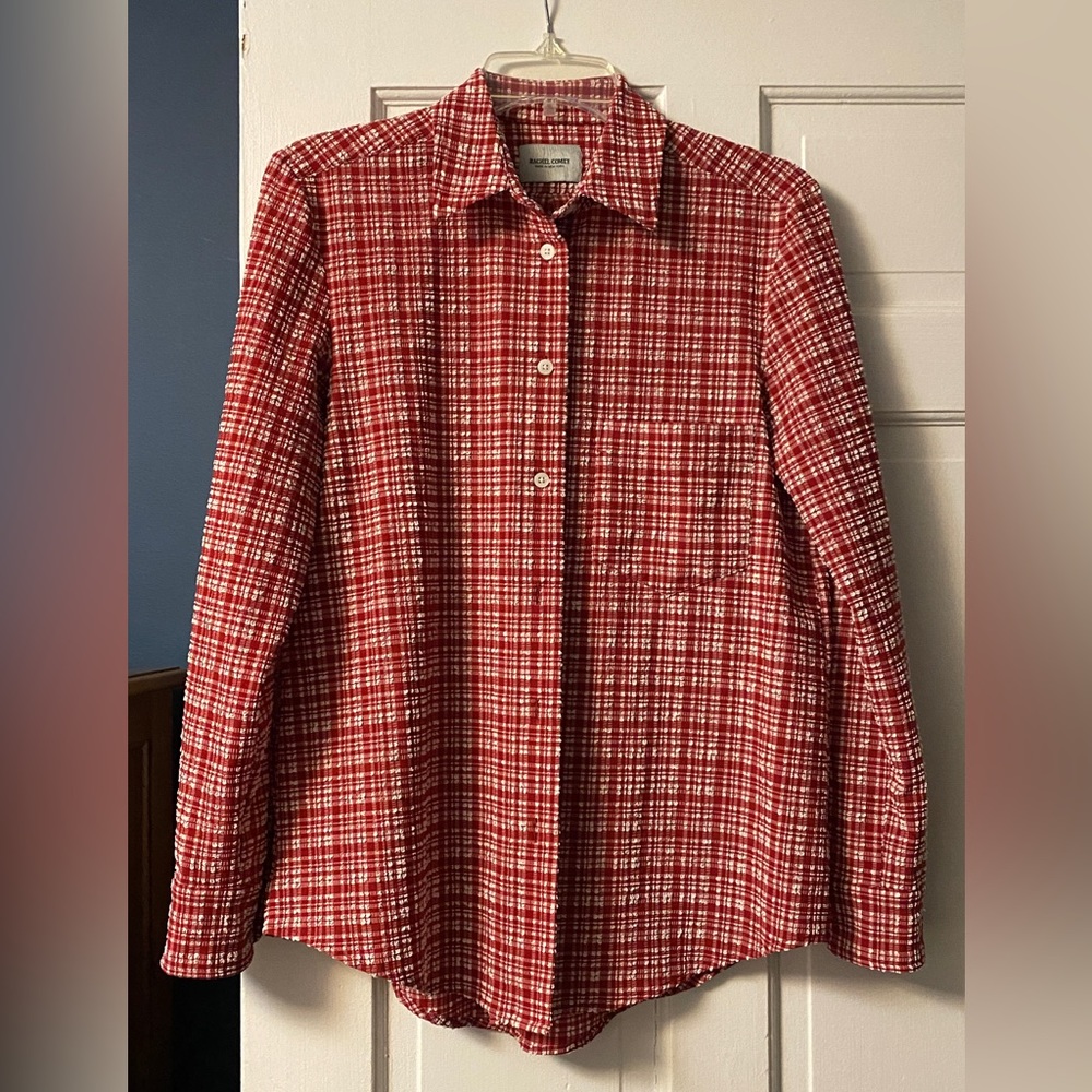 Rachel Comey Red and White Button Down
